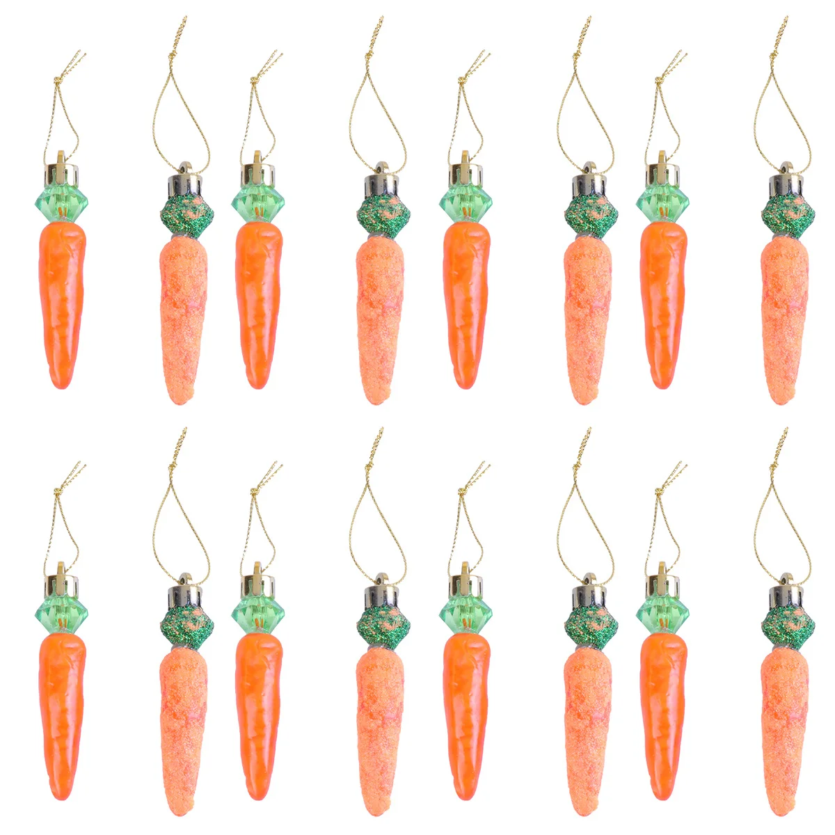 

16Pcs Easter Carrots Pendants Light Weight Non-Fragile Decorations for Door Window Tabletop Party Supply Festive Ambience