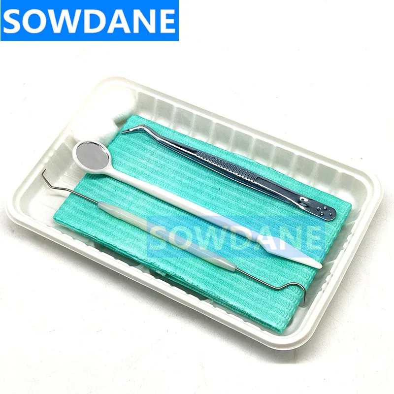 3sets/5sets Dental Tools Kit Teeth Tartar Scraper Mouth Mirror Dentists Pick Tool Teeth Scaler For Teeth Kit Disposable