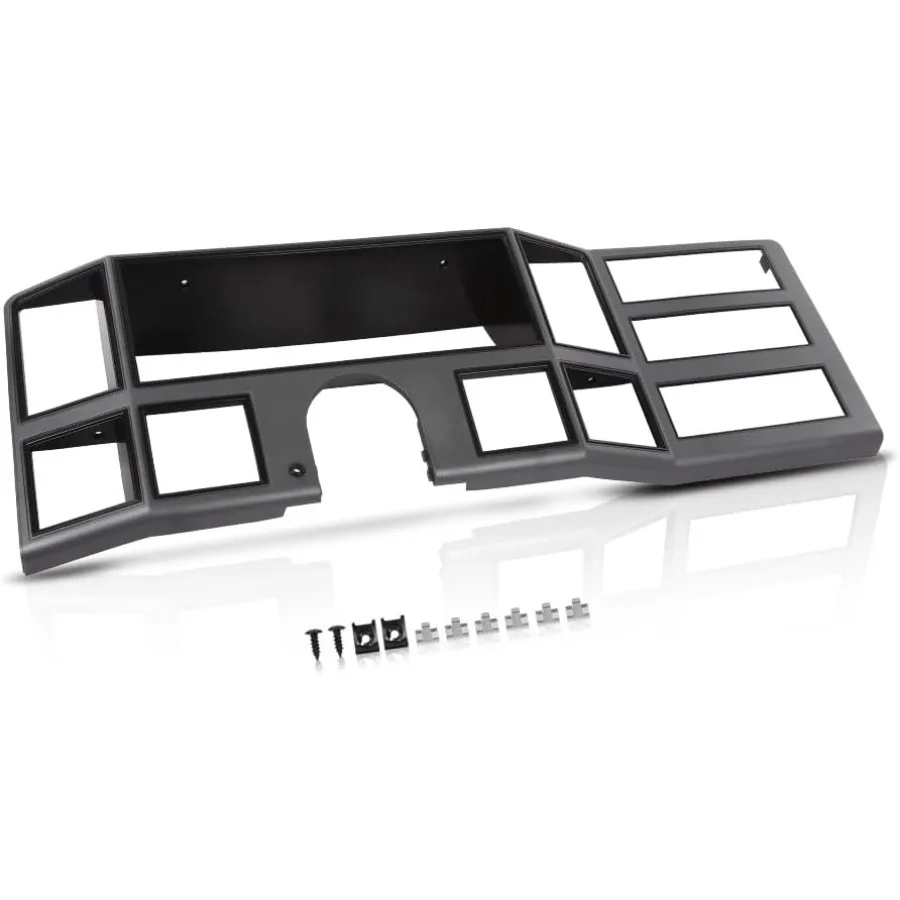 

Dash Bezel Radio Surround Trim Compatible with 19841996 Jeep Cherokee XJ with Hole Silver for Classic Vehicle Interior Upgrade