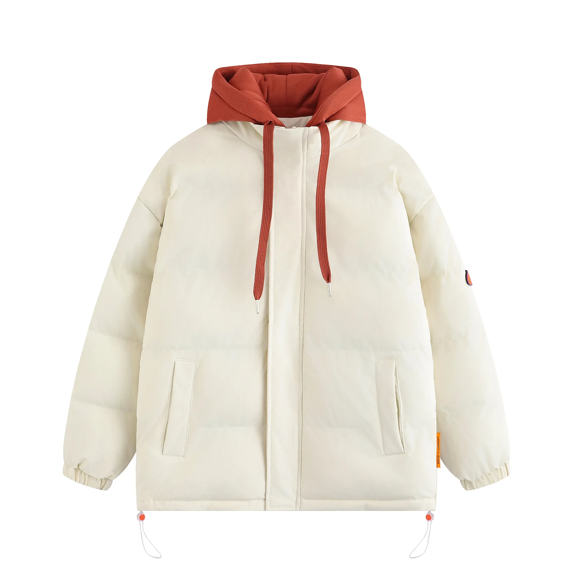 

Зимняя мужская хлопковая стеганая куртка в гонконгском стиле, мужская повседневная однотонная свободная парка, мужское толстое теплое пальто, мужские парки с капюшоном