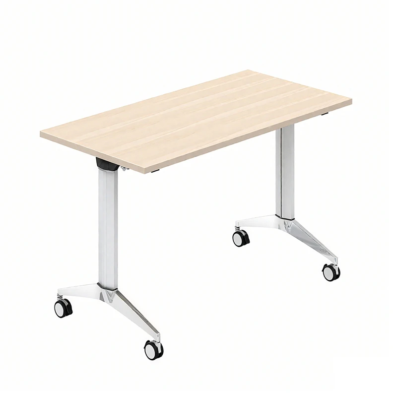#￥Folding Mobile Training Conference Table with Lockable Casters Suitable for Office Conference Rooms Classrooms and Workshops