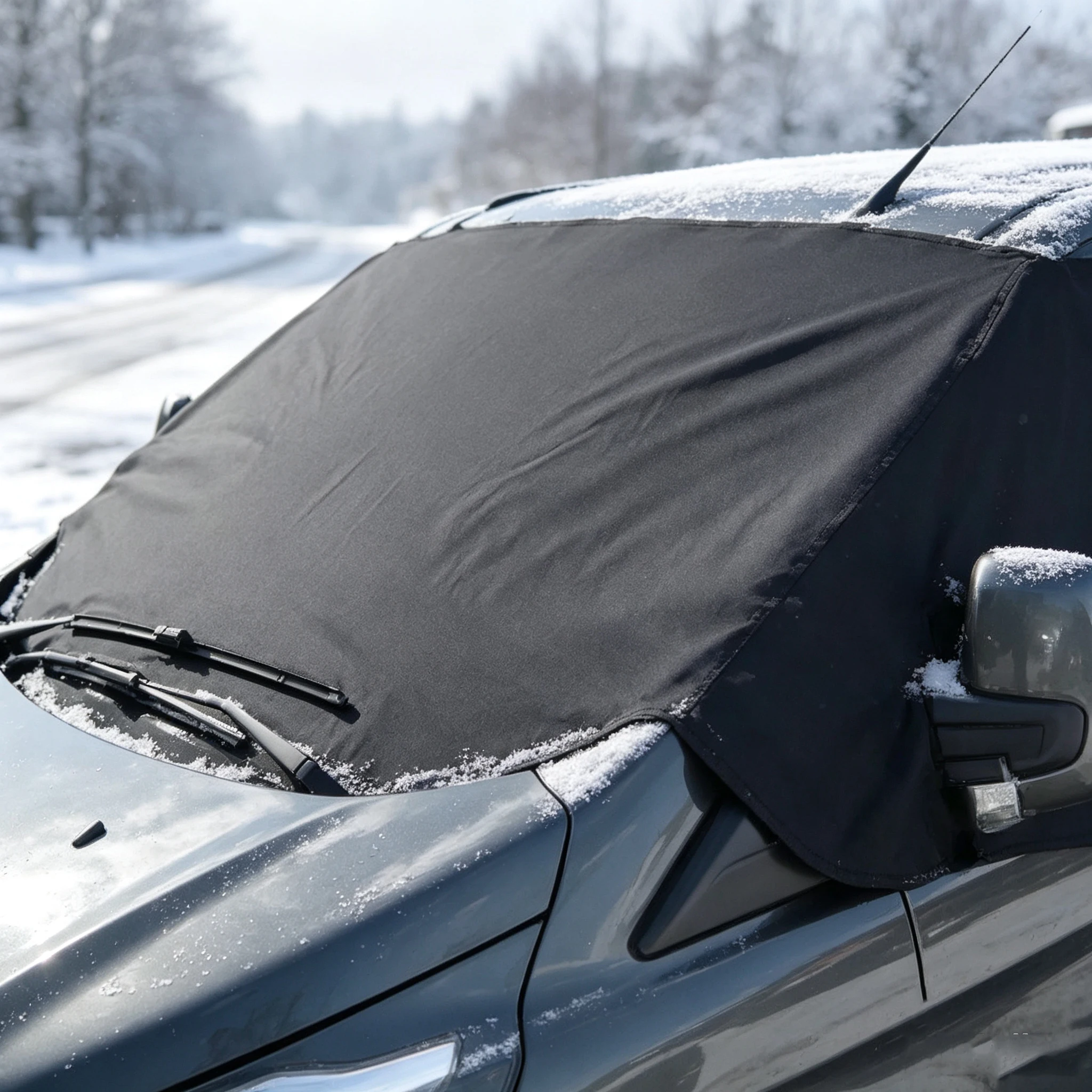 Universal Waterproof Car Cover for FORD TRANSIT CUSTOM 2012 Onwards Dustproof Rain Snow Protection Half Windscreen Cover with Mi