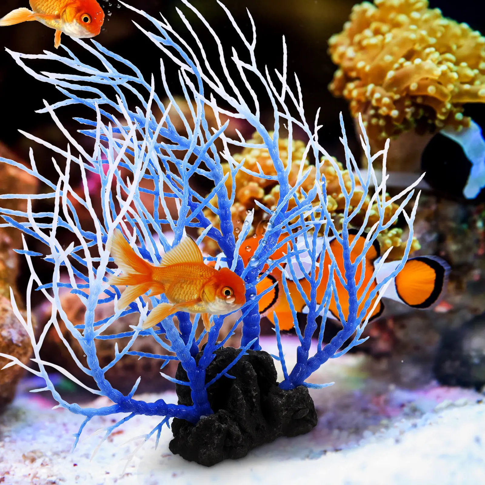 Non Planted Aquarium Fish - Dekorasi Tanaman Akuarium Pohon Karang Buatan,