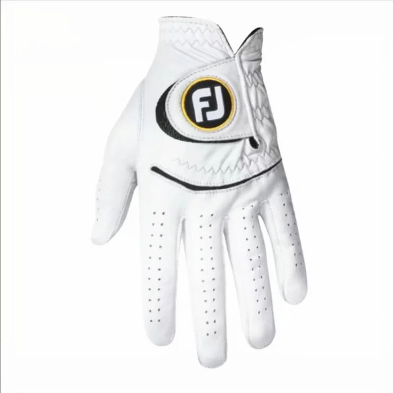 Cross-Border Hot Selling Golf Gloves Lambskin Material All Leather Authentic Leather Comfortable Wear-Resistant and Good Grip Al