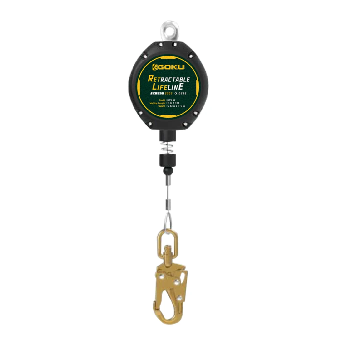 20m Cable Safety Fall Protection Retractable Lanyard Fall Arrester Self Retracting Lifelines