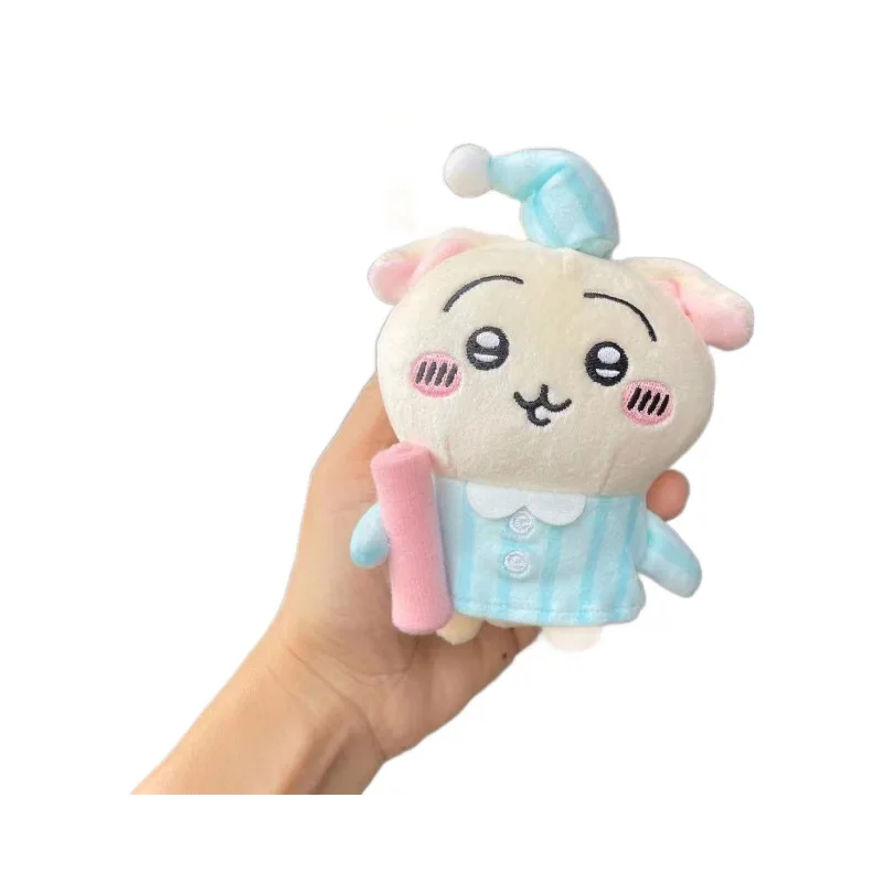 Nuevo Kawaii Chiikawas pijamas serie muñeco de peluche colgante lindo Hachiware llavero de felpa mochila de dibujos animados colgante regalo