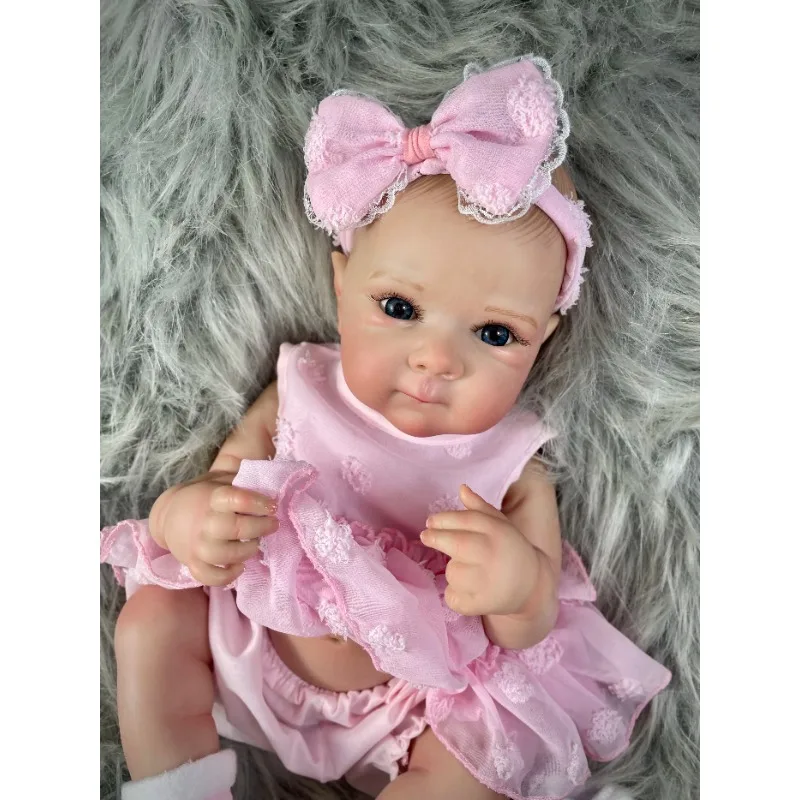 18 Inch Bettie Full Body Soft Silicone Vinyl Girl Reborn Baby Doll With Painted Lifelike Hair Bebe Reborn Toys