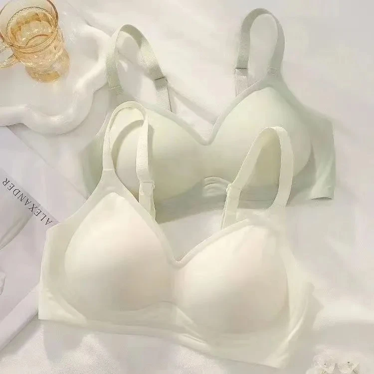

Underwear Women No Steel Gathering Anti-Sagging Camisole Vest Female Bustier Bustier Wrap Soft Breathable With Bra Pads 3Pcs