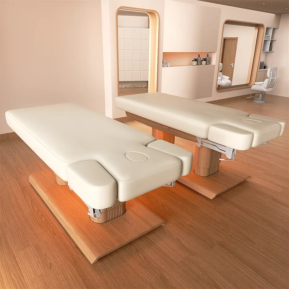Modern Automatic 4 Motor Adjustable Reclining Spa Bed for Estheticians Living Room Hotels Outdoor Massage Includes Chair