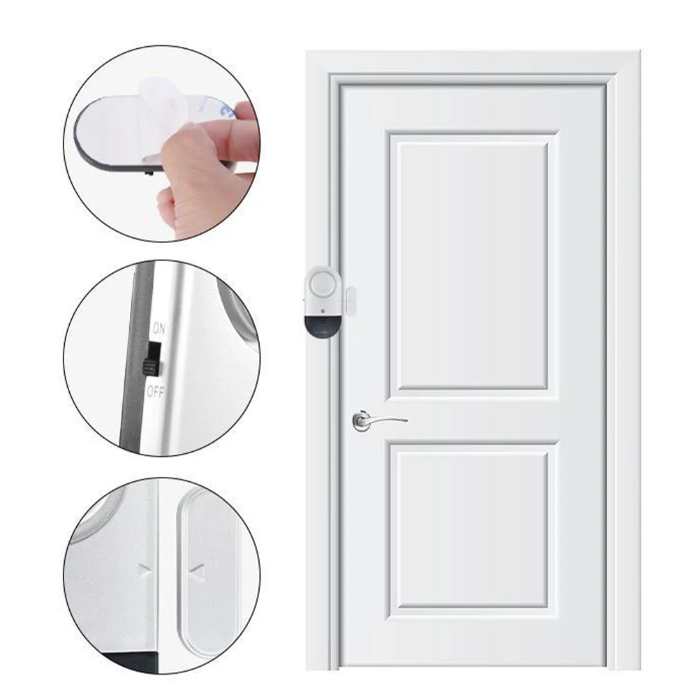 Door Window Alarm 130dB Loud Door Window Home Alarm Baby Security Protection Window Magnetic Sensor Detectors Burglar Kit