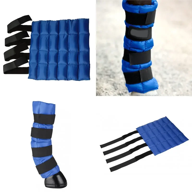 Blue Equine Ice Pack for Horse Legs Cold Compress Protective Gear Harness Equestrian Supplies Leggings Cooling Wrap