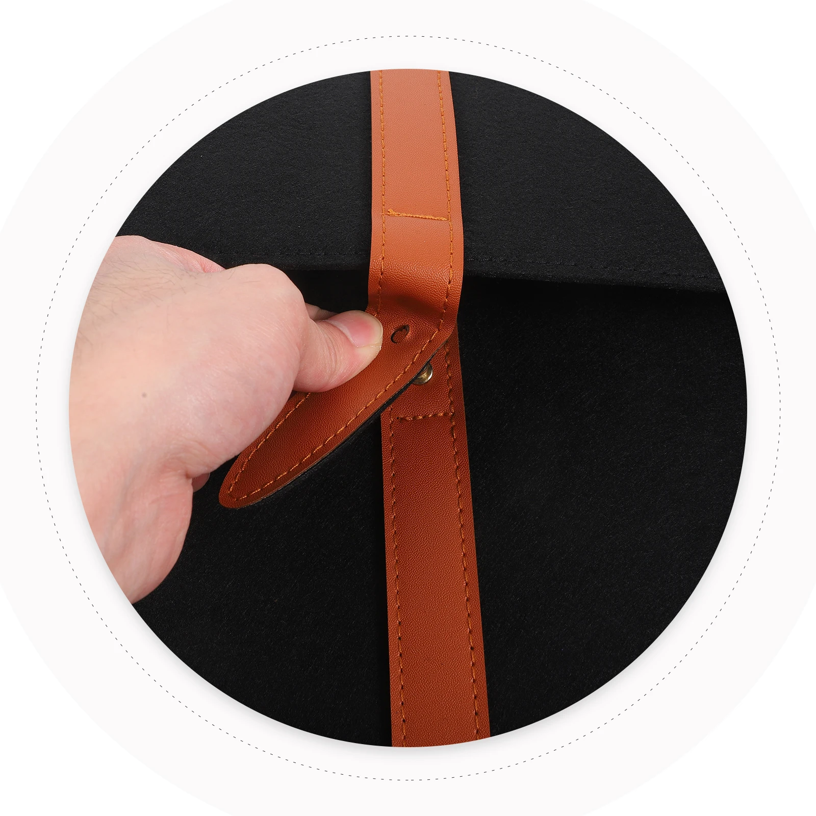 

Laptop Bag Scratch-resistant Shoulder Protective Handbag Felt School