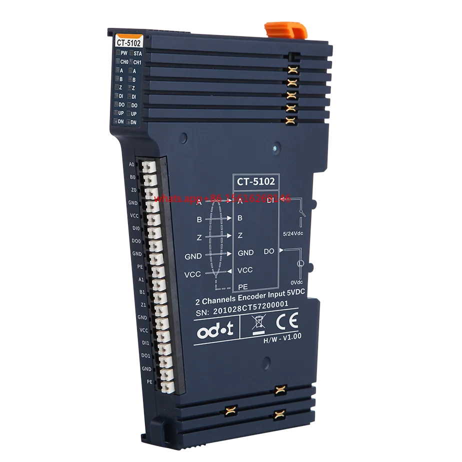 

Encoder Io Module, 2 CH Di, Do, 5V Input Quadrature Decoding, Direction Pulse, High Speed Counting, 5V Output, 32bit, 1.5MHz