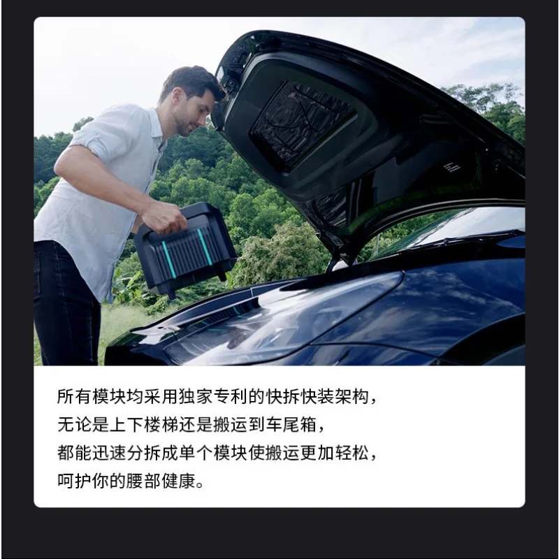 تخزين الطاقة في الهواء الطلق، مصدر طاقة 2 كيلو وات في الساعة، تطبيق تخزين الطاقة خفيف الوزن يتحكم في بطاريات ليثيوم فوسفات الحديد #6