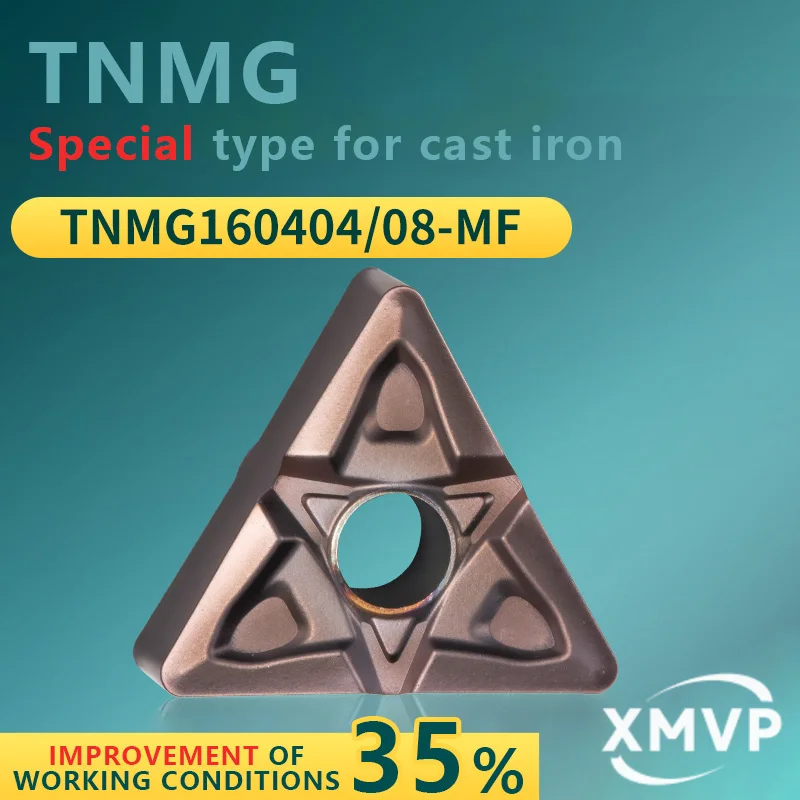 

Треугольное токарное лезвие с ЧПУ TNMG16040408-MF, детали из нержавеющей стали, модернизированный класс OP1215