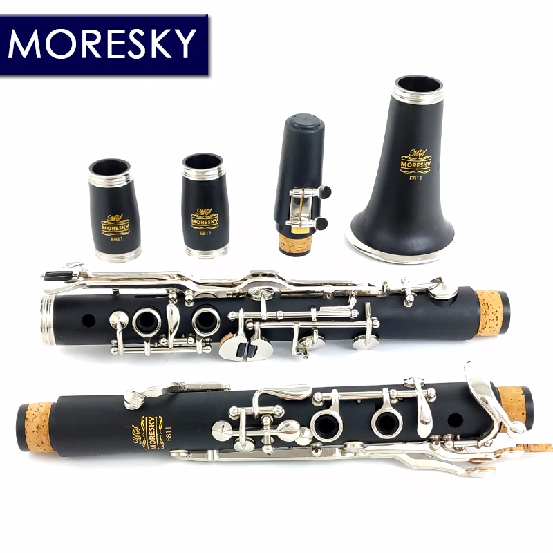 MORESKY Oehler System Clarinet A Tune Ebonite/Hard Rubber 18 Keys E811