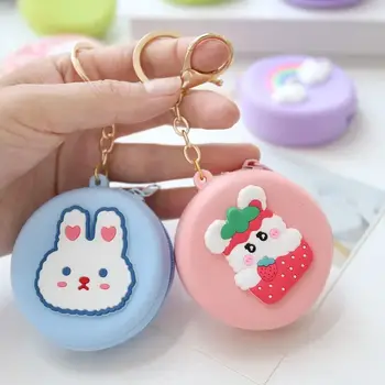 新款女士矽膠零錢包卡通動物圓形零錢包耳機包手拿包零錢包錢包小袋兒童禮物 10 最佳銷售 矽膠錢包 - №9