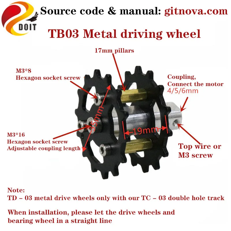 Kit de châssis de réservoir de Robot intelligent en métal TS300, charge de 8KG, système d'absorption des chocs indépendant, moteur à couple élevé, jouet éducatif à monter soi-même
