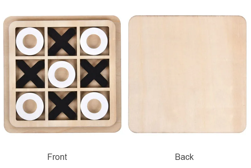 Montessori Holz Spielzeug Mini Schach Spiel Interaktion Puzzle Gehirn Logische Ausbildung Lernen Frühen Pädagogisches Spielzeug Für Kinder Kinder – Detail 4