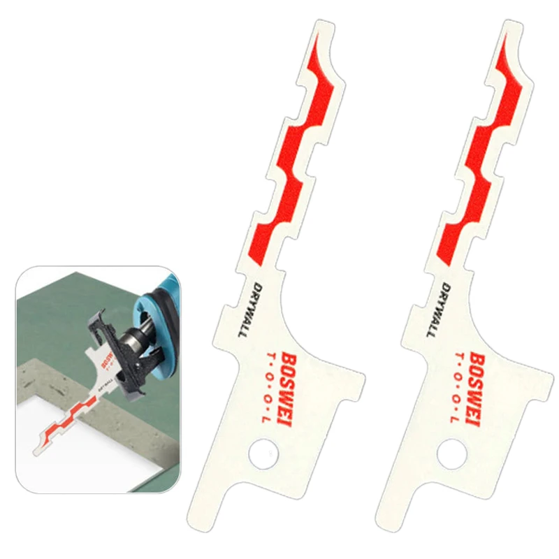 2 Stuks Reciprozaagbladen SK5 Staal Zaagblad Voor Gipsplaat 86 Type Draad Doos Gat Opening Snijden Power Tools accessoires