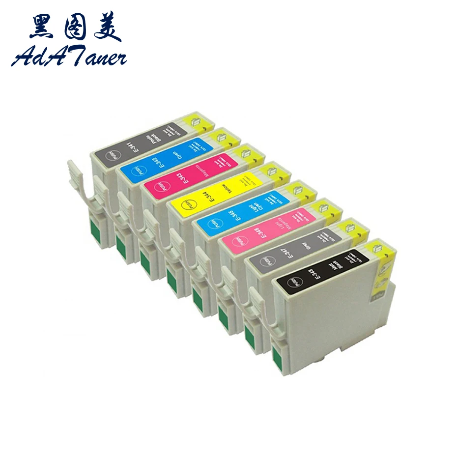 T0341 T0342 T0343 T0344 T0345 T0346 T0547 T0348 Premium Compatible InkJet Ink Cartridge For Epson Stylus Photo 2100 2200 Printer