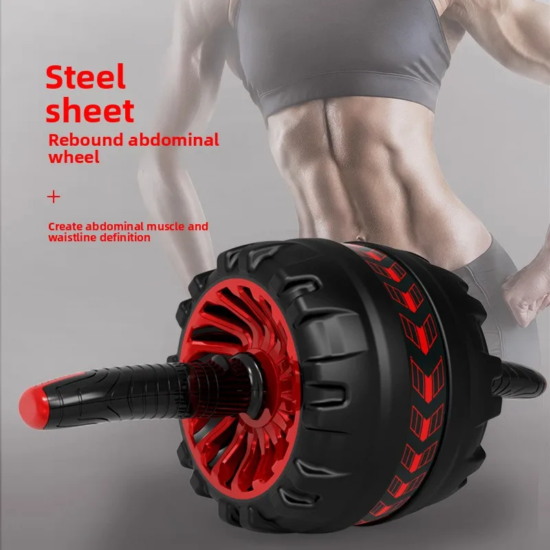 Automatic Rebound Abdominal Wheel Quick Tool Roll Portable Fitness Equipment for Home Beginners To Reduce Belly, Ab Rollers