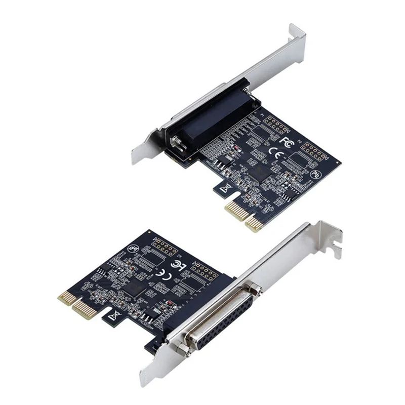 عالية الجودة المنفذ المتوازي DB25 25Pin Pcie Riser Card LPT Printer إلى PCI-E Express محول البطاقة