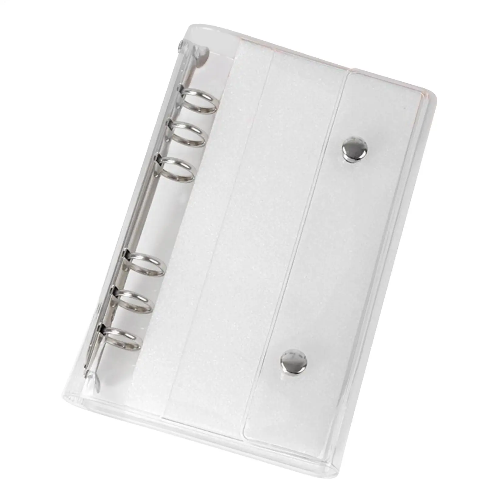 

Binder Covers A6/A7 6-Ring Clear PVC Notebook Loose Leaf Binder Cover Loose Leaf Folder for Document Photo Ticket Expense Budget