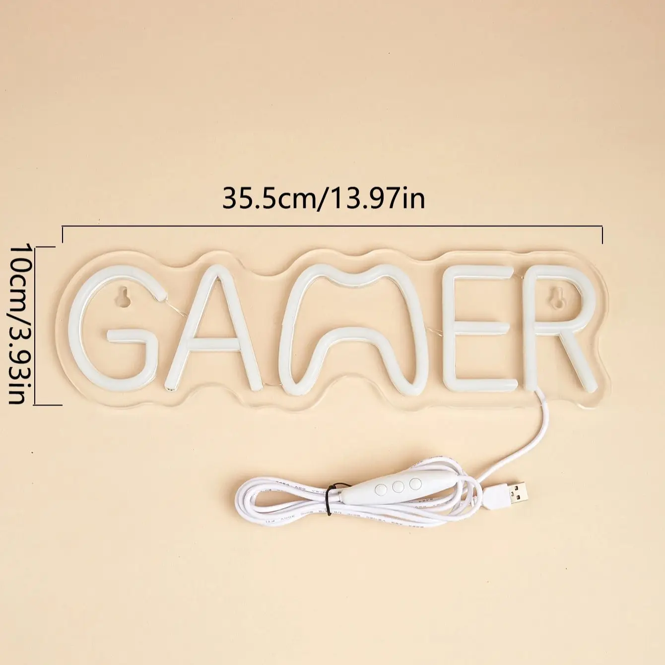 Chi-buy LED Neon Colorful GAMER with Dimmer Control USB Powered Neon Signs Night Light Suitable for Bedroom,Wedding,gift