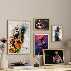 Conor McGregor Poster Canvas Printing Painting, Motivation Art,Fitness Sports Room Decor Conor McGregor Canvas Wall Art