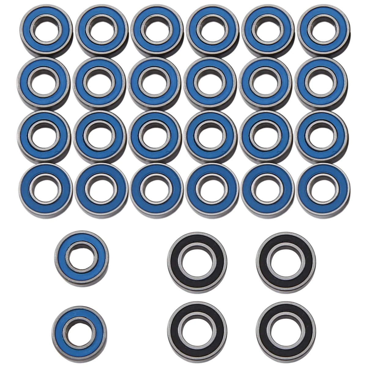 30Pcs Sealed Bearing Kit for 1/14 Truck Tractor Trailer Semi Grand Knight Hauler Upgrade Parts