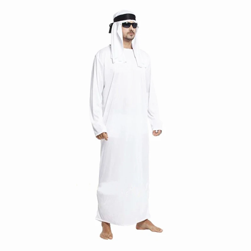 Fantasia Adulto Prince Arabian Arab Costume Men Middle East Ali Baba Sheik Costumes Halloween Purim Carnival Cosplay Outfits