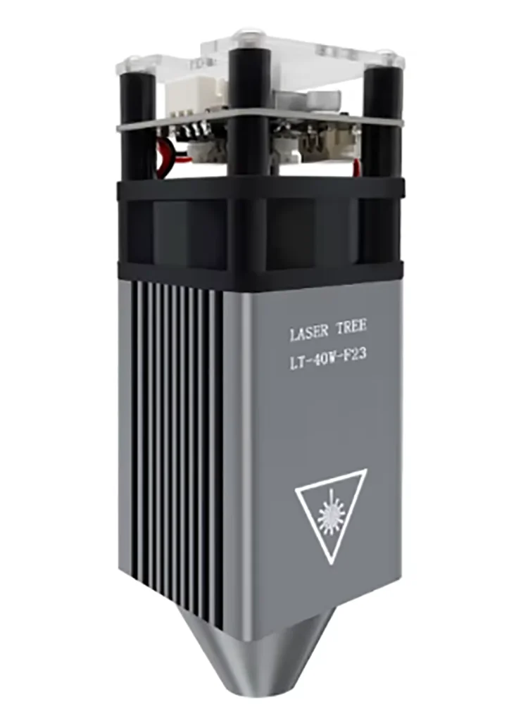 โมดูลตัดเลเซอร์450nm 5W 23มม. ความยาวโฟกัสคงที่สีน้ำเงินสำหรับเลเซอร์โมดูล CNC