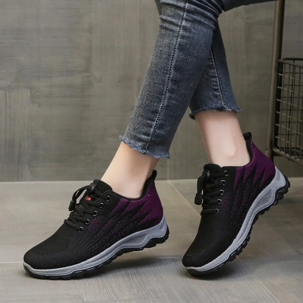 Zapatillas de correr transpirables para mujer, zapatos deportivos de moda, atléticos, para entrenamiento de gimnasio al aire libre, trotar, caminar, Tenis