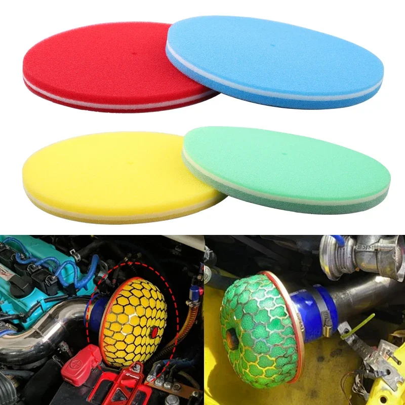 Universal Car Air Filter Foam 245mm 3 Layer Replacement 1pc Intake Cleaner Fuel Sponge Saver Engine Cylinder Auto Accessorie