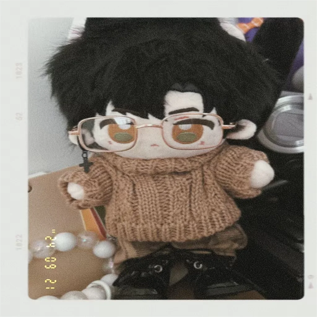 

Одежда для плюшевой куклы 20 см: серый шляпный комплект в художественном стиле, хлопковый наряд для куклы с обычным и полным телом, милый подарок для переодевания в стиле каваи