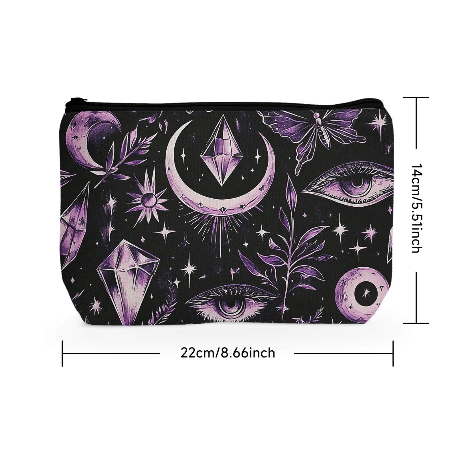 1Pc Moon Stars Cute Small Cosmetic Bag Makeup Bag For Women Travel Toiletry Bag Accessories Organizer Beach