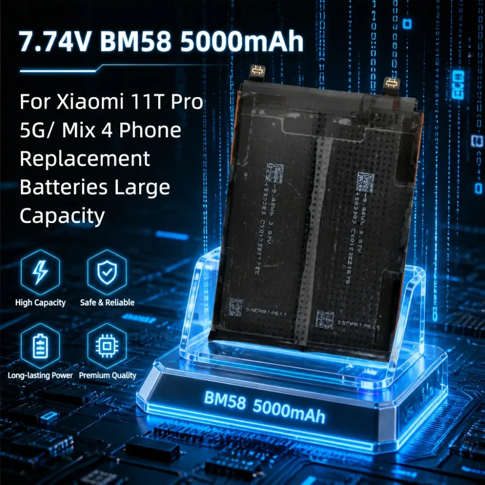 BM58 Phone Battery 5000mAh 7.74V Large Capacity For Xiaomi 11T Pro 5G Mix 4 New Arrival In Stock