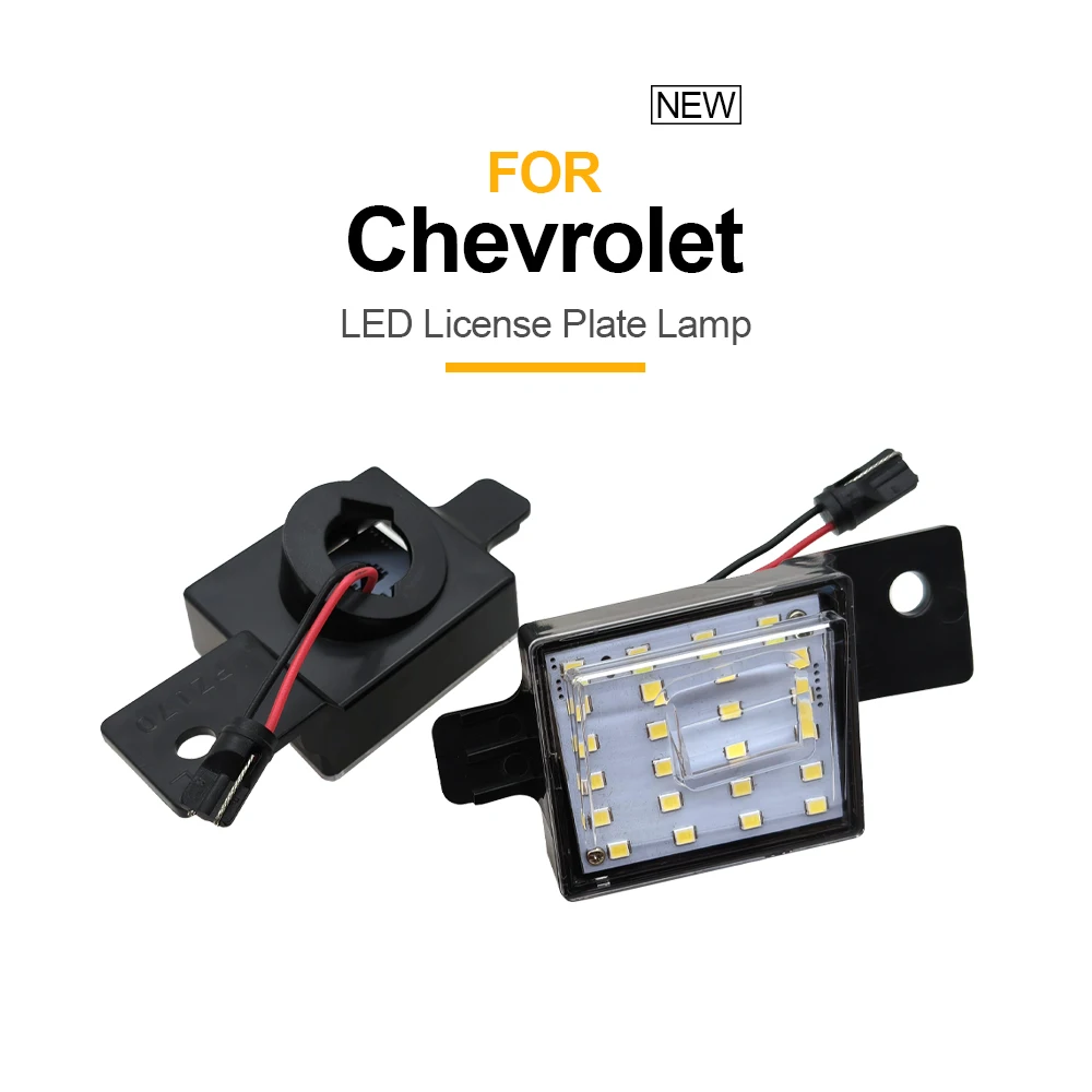

2pcs Number Plate Light Error Free License Plate Lamp For Gen3 Chevy Silverado 1500 2500 3500 Chevrolet Silverado 2500HD 3500HD