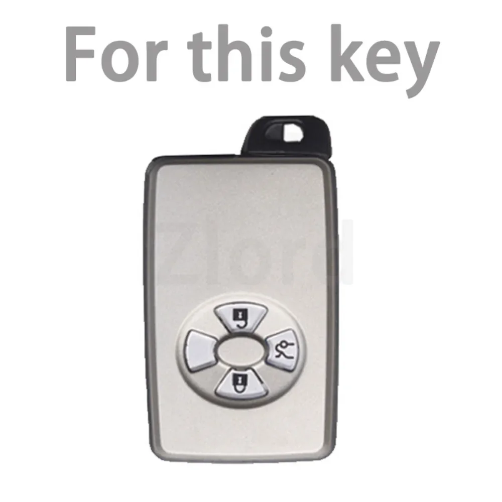 New silver edge TPU Car Key Case Cover  for Toyota Noah Tarago Mark X RAV4 Voxy Corolla Yaris Estima  Protector Accessories