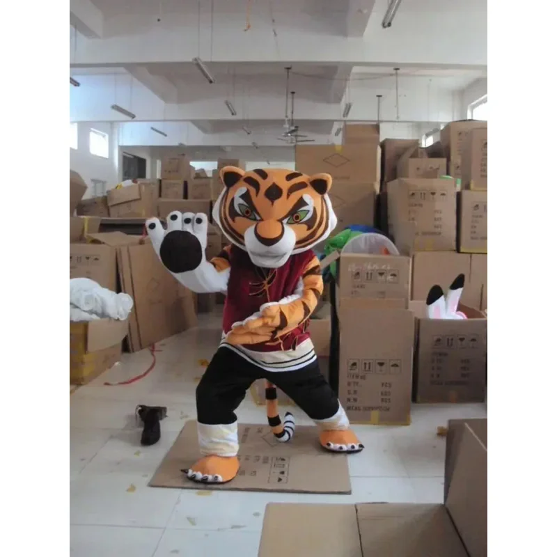 Kungfu Panda และ Tiger การ์ตูนคอสเพลย์เครื่องแต่งกาย Mascot โฆษณาชุดแฟนซีสัตว์ Carnival MN11