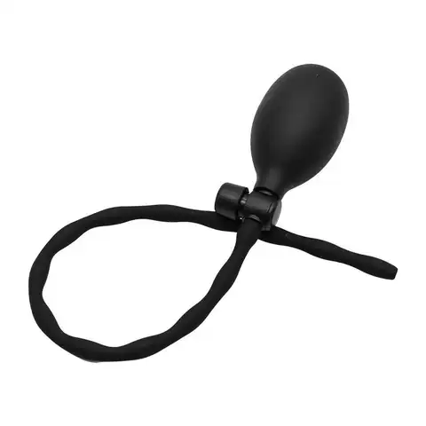 Hot! Silicone Inflatable Penis Plug Urethral Dilator Catheter Sounds Stick Male Penis Plug Massager Rod Pump Strethcer Sex Toys
