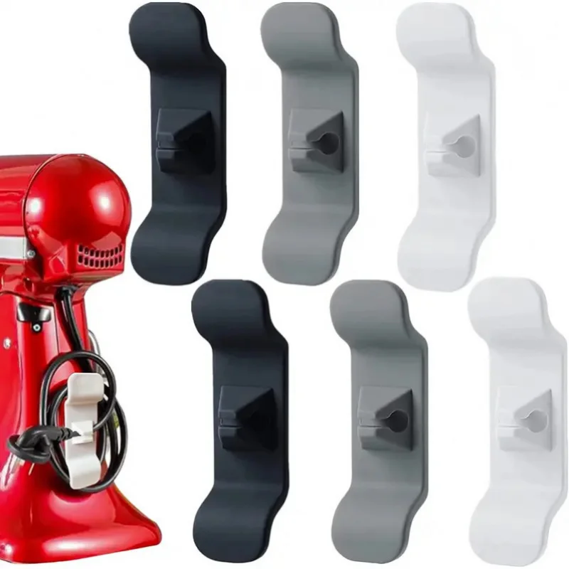 1-5pcs Cord Wrapper Cable Holder Clip Clamp Cord Organizer Cables Storage For Kitchen Appliances Mixer Blender Coffee Air Fryer