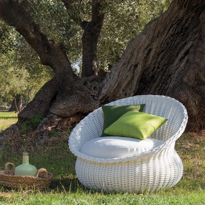

Balcony rattan chair lazy sofa three-piece coffee table combination outdoor garden rattan creative round table chair leisure cou