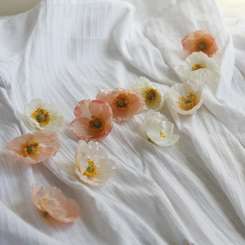 20 Stück Künstliche Mohnblumenköpfe DIY Kleidungszubehör Hut Kranz Festival Hochzeit Deko Party Heimdekoration Seidenblumen Mohnblumen – Detail 5