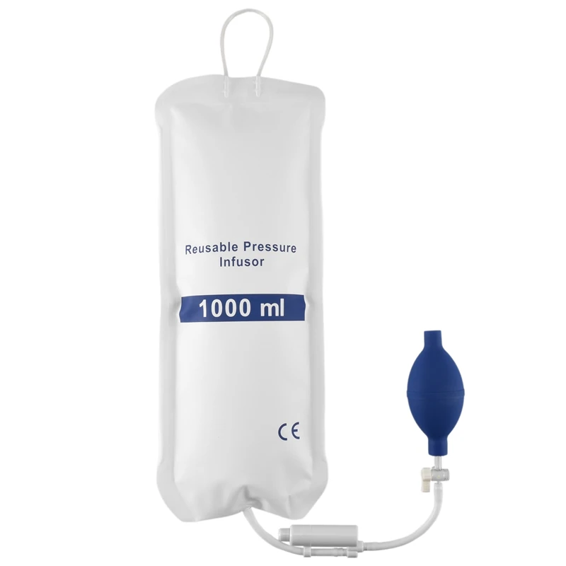 1000Ml Reusable Pressure Infusion Bag With Pressure Display Infusion Pump Pressure Bag