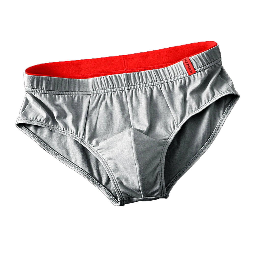 1pc sexy masculino roupa interior elástica briefs confortável respirável algodão cintura baixa calcinha u convexo bolsa unferpants