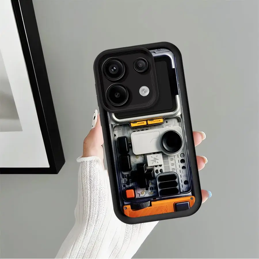 حافظة ناعمة من البولي يوريثان لهاتف Xiaomi Redmi 14C 10A 10C 12C A2 A1 Plus 13C 9C A3 A5 9T 9A فن الآلة المتقدمة #4