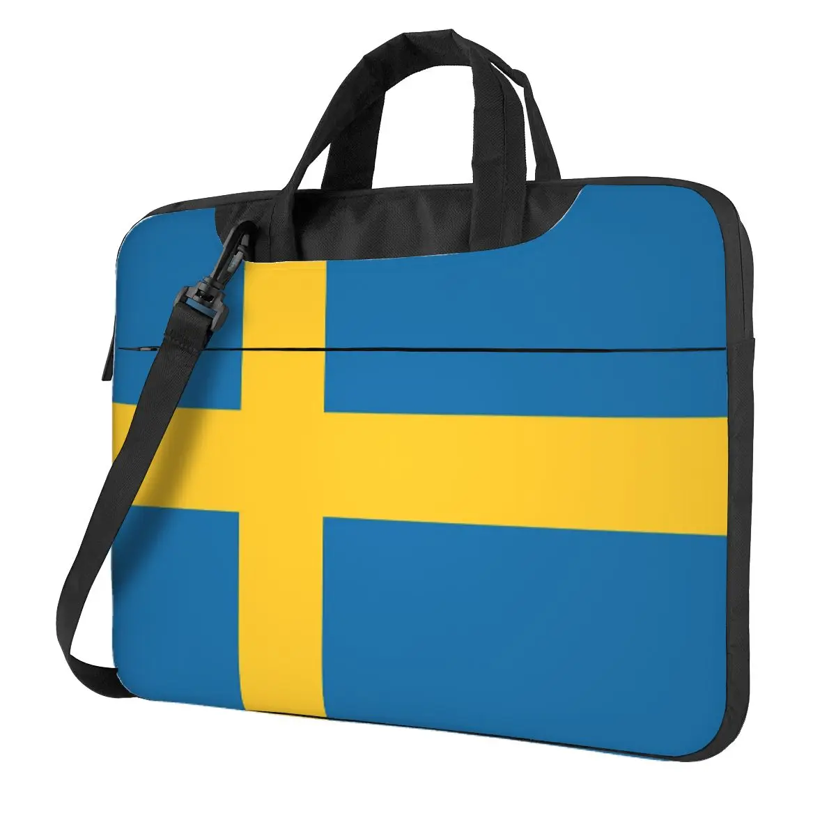 

Swedish Flag Crossbody Laptop Bag Case Computer Bag Resistant Protective Notebook Pouch for Macbook Pro Lenovo