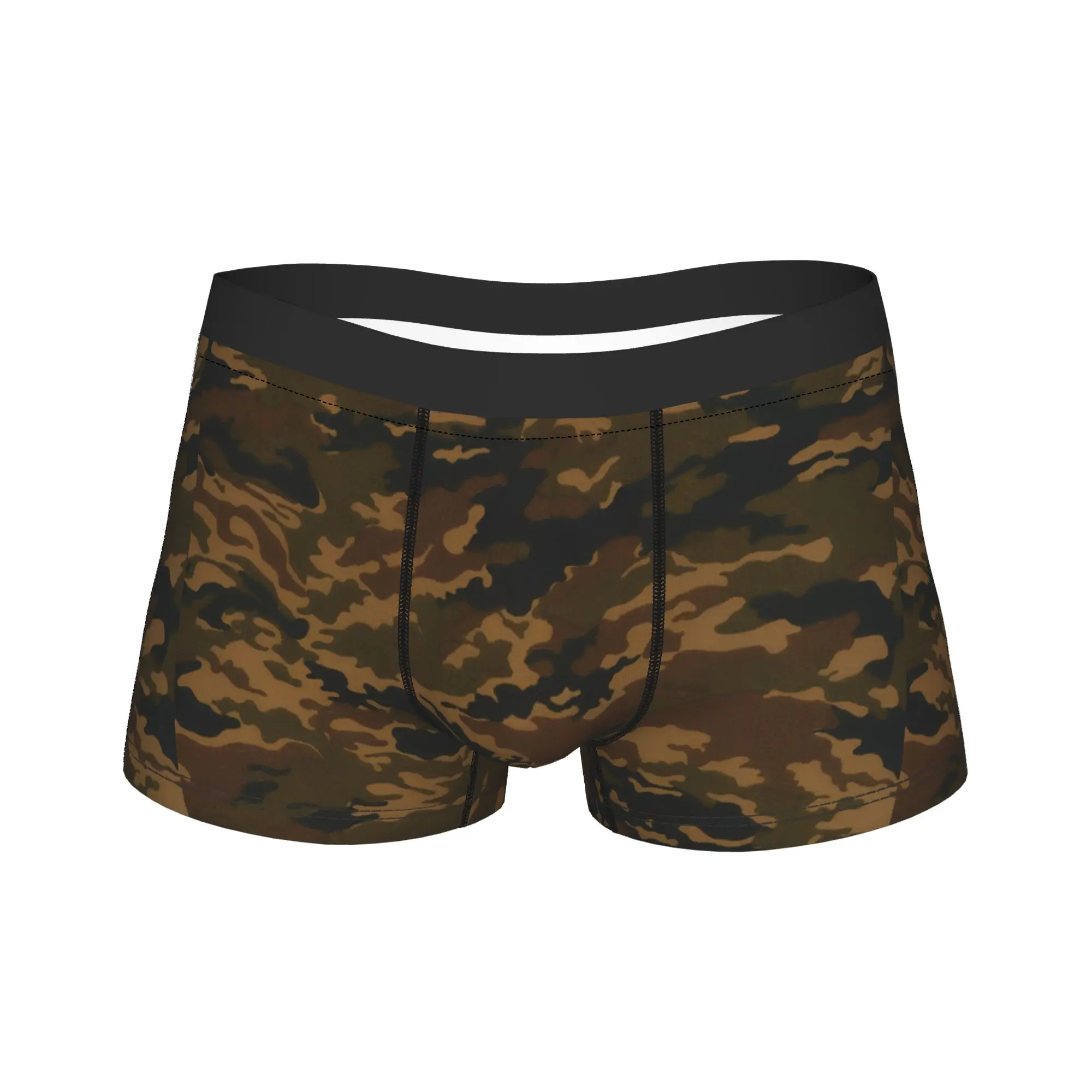 Camouflage Underwear  Males Shorts Briefs Soft Trend Boxershorts Hot Sale Customs Plus Size Panties